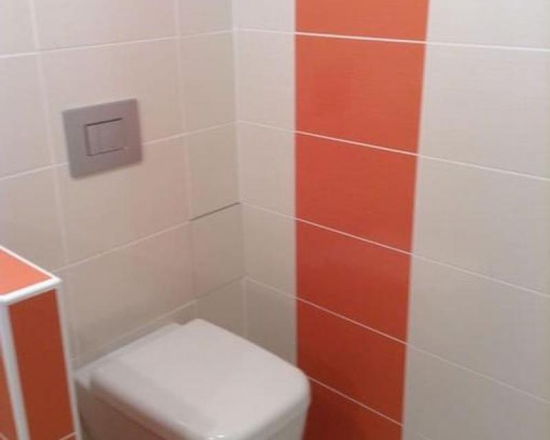 WC salle de bain orange