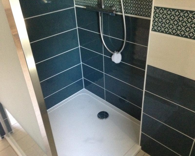 Salle de bain bleu