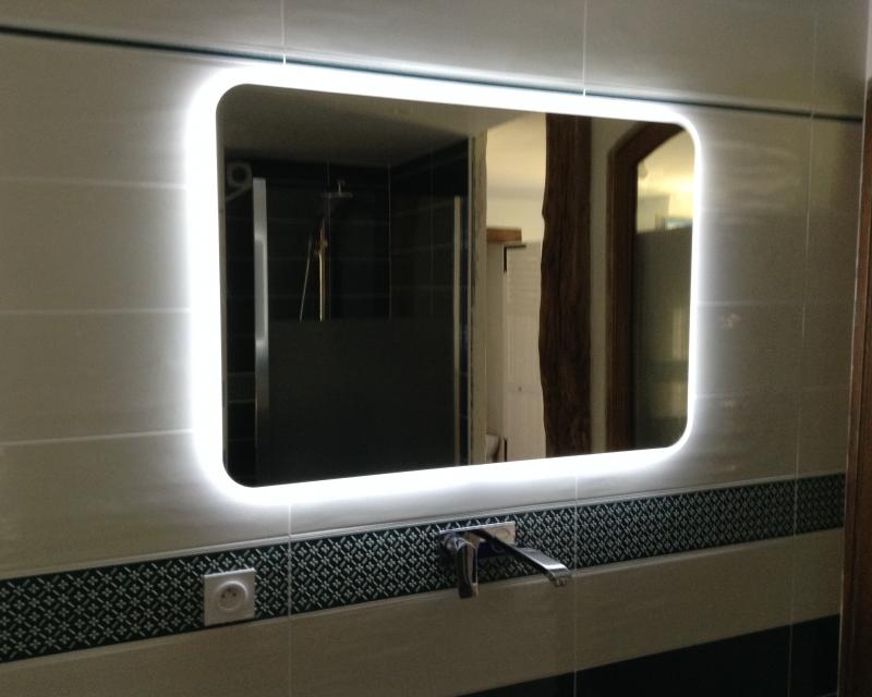 Miroir éclairé 