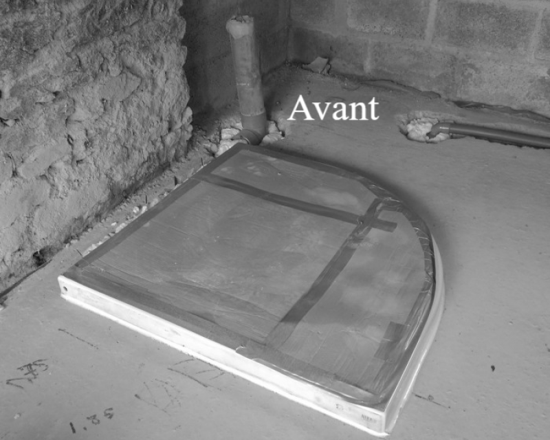 Avant espace douche