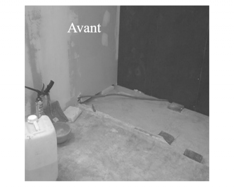 Avant Salle de bain sous rampant 