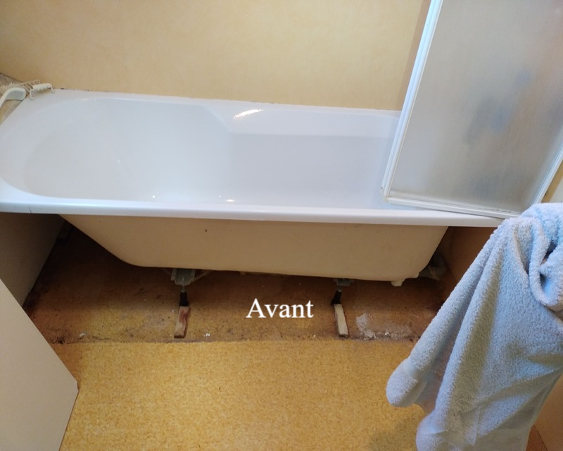 Avant douche pmr en niche